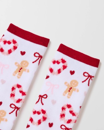 Australian Cotton Blend Womens Christmas Ankle Socks