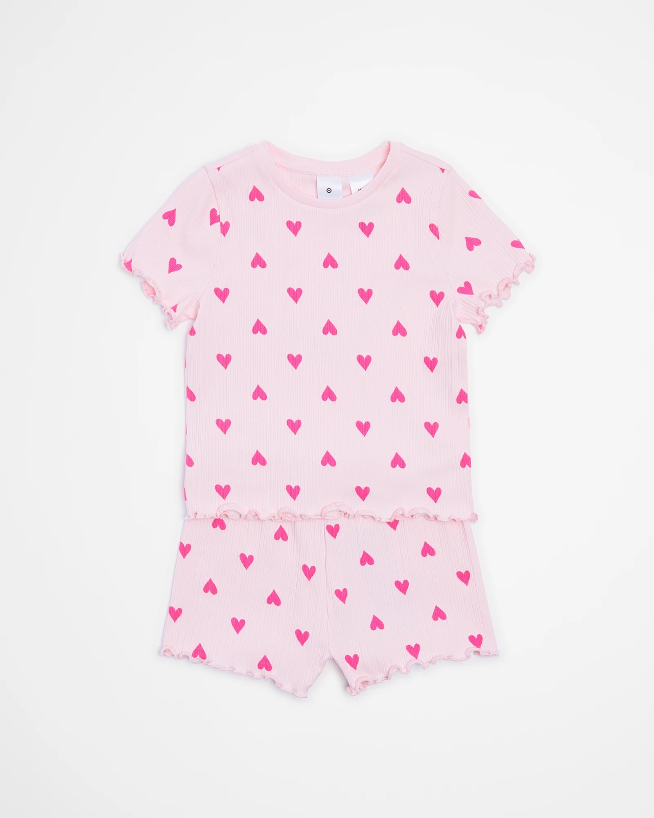 Matching Sibling Heart Cotton Rib Pyjama Set Target Australia