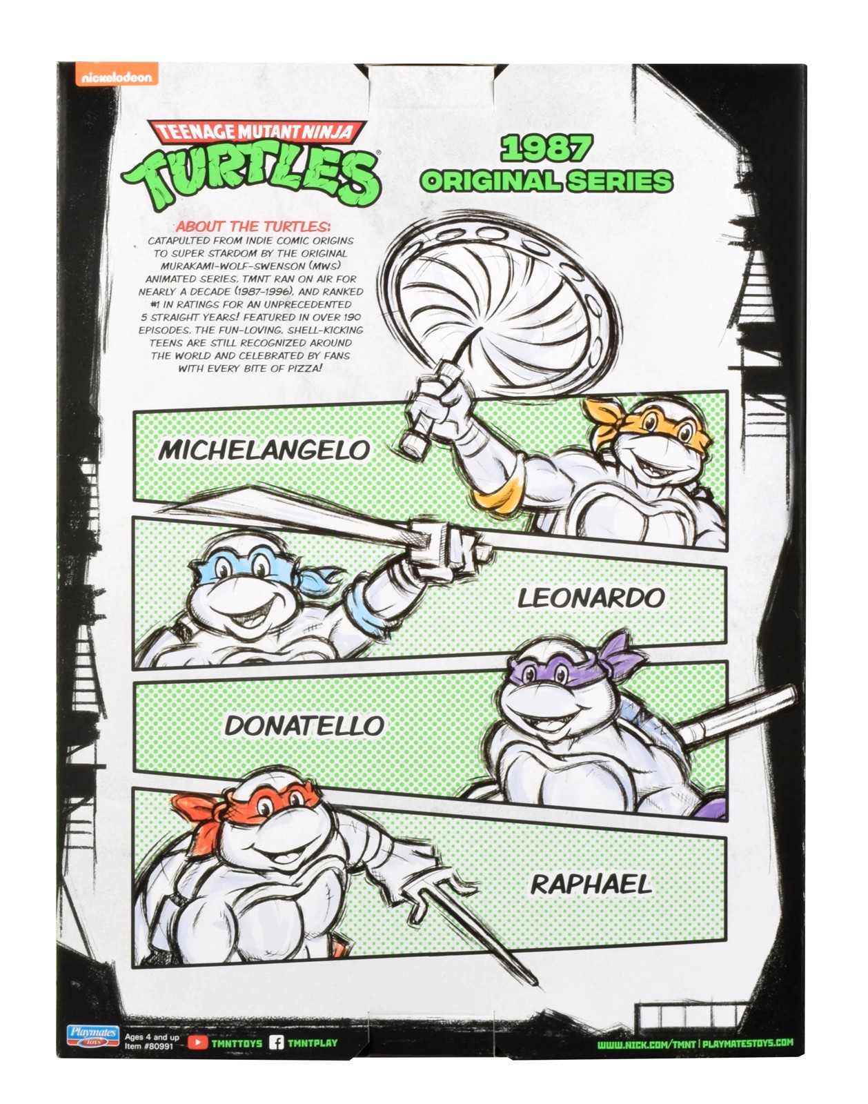 Teenage Mutant Ninja Turtle 1987 Classic Figure 4 Pack 3 of 3