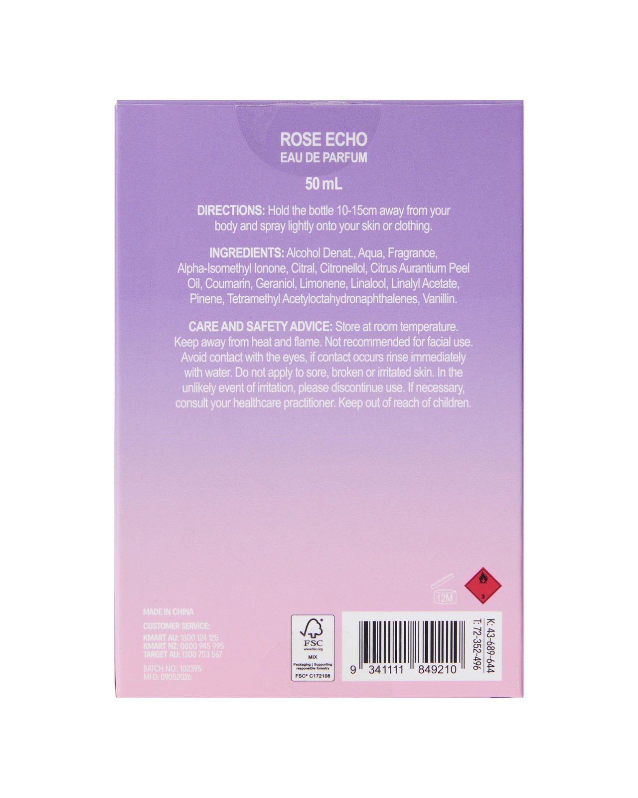 OXX Beauty Rose Echo Eau De Parfum 50ml 5 of 5