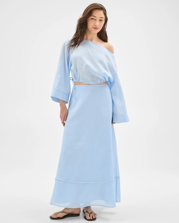 Lily Loves Ramie Off Shoulder Top