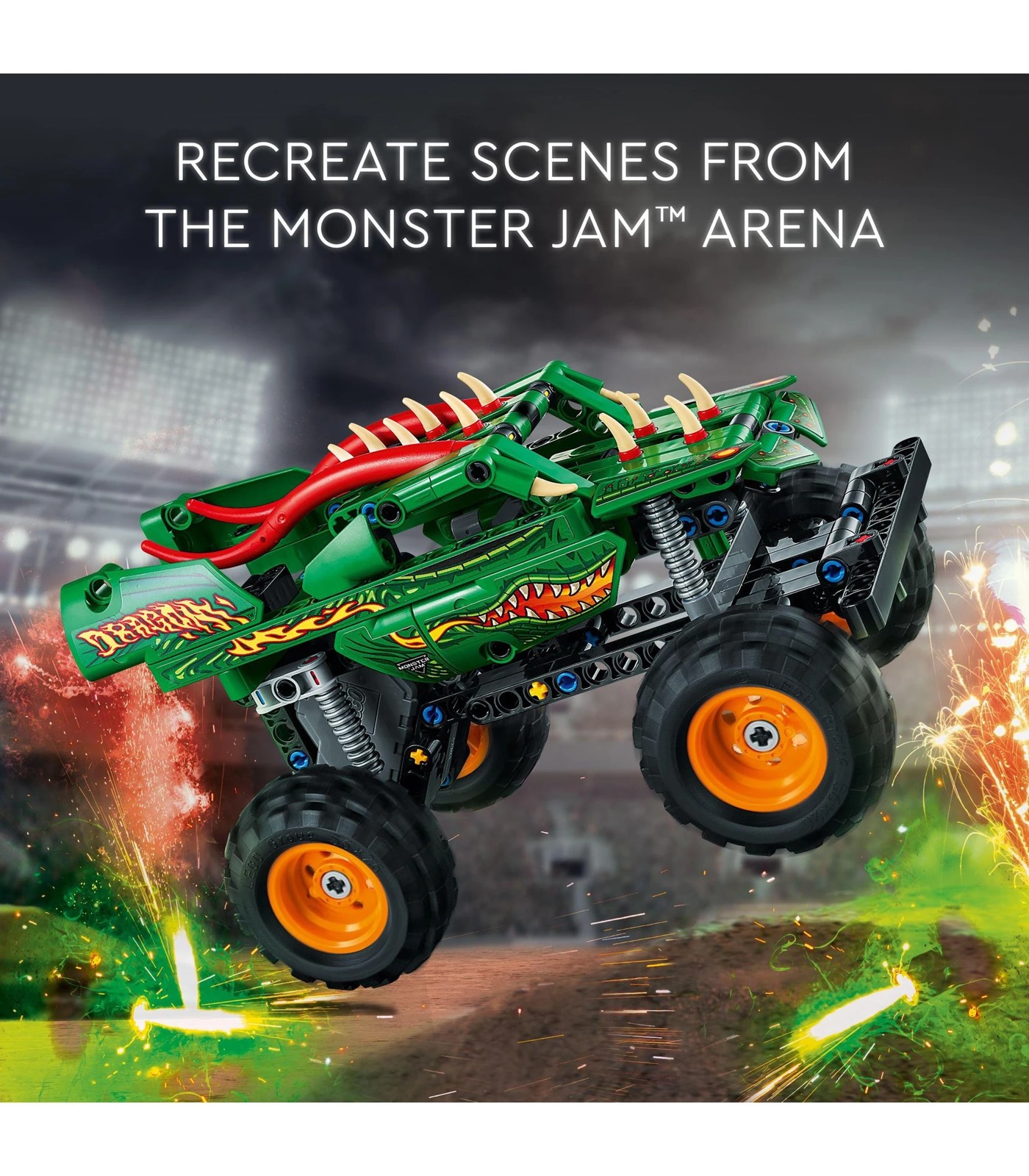 Lego Technic Monster Jam Dragon 2in1 Monster Truck Toy 42149 : Target