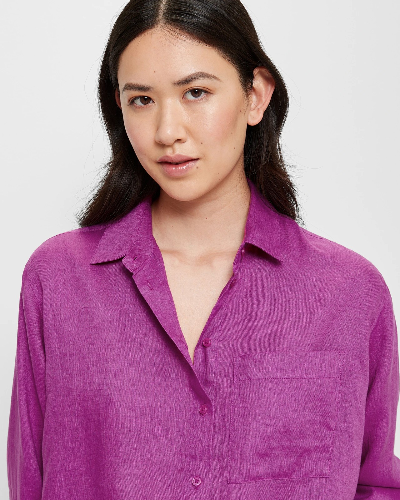 European Linen Long Sleeve Shirt 5 of 5