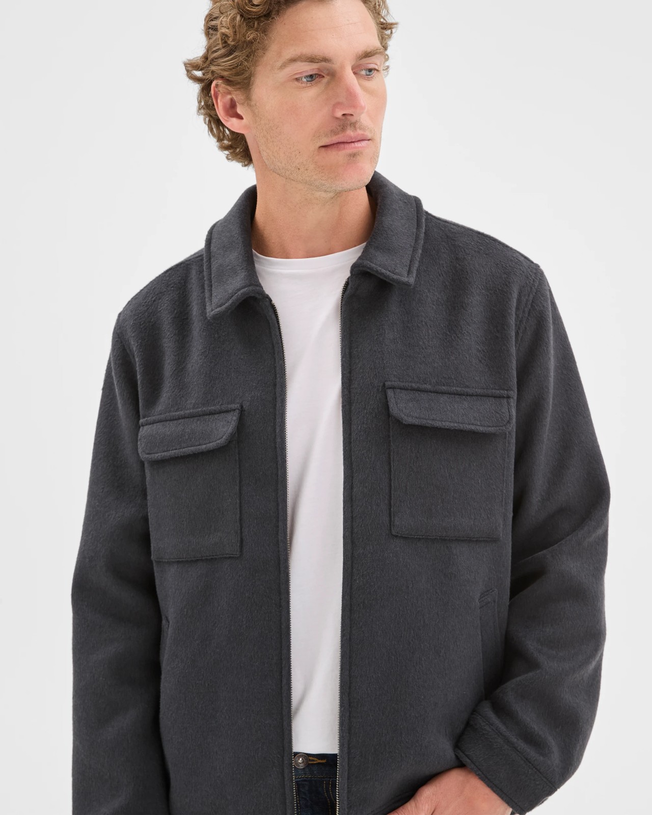 Preview Melton Jacket - Black 4 of 5