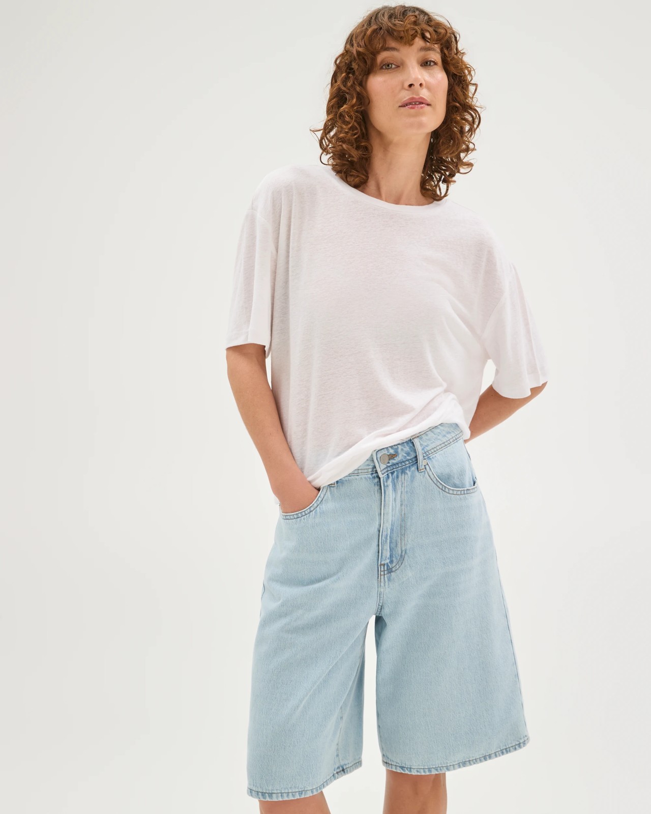 AirLoom A-Line Bermuda Denim Shorts 2 of 6