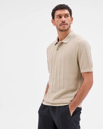 Australian Cotton Knit Polo Top