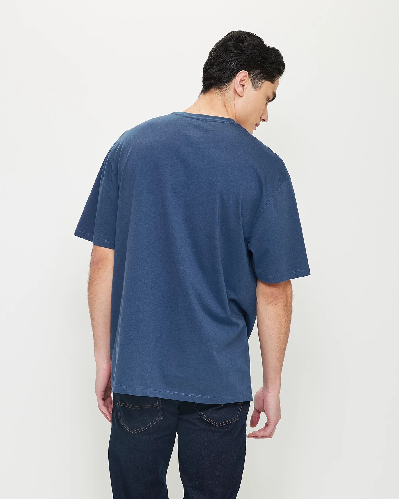 Australian Cotton Oversized T-Shirt - Dark Denim | Target Australia