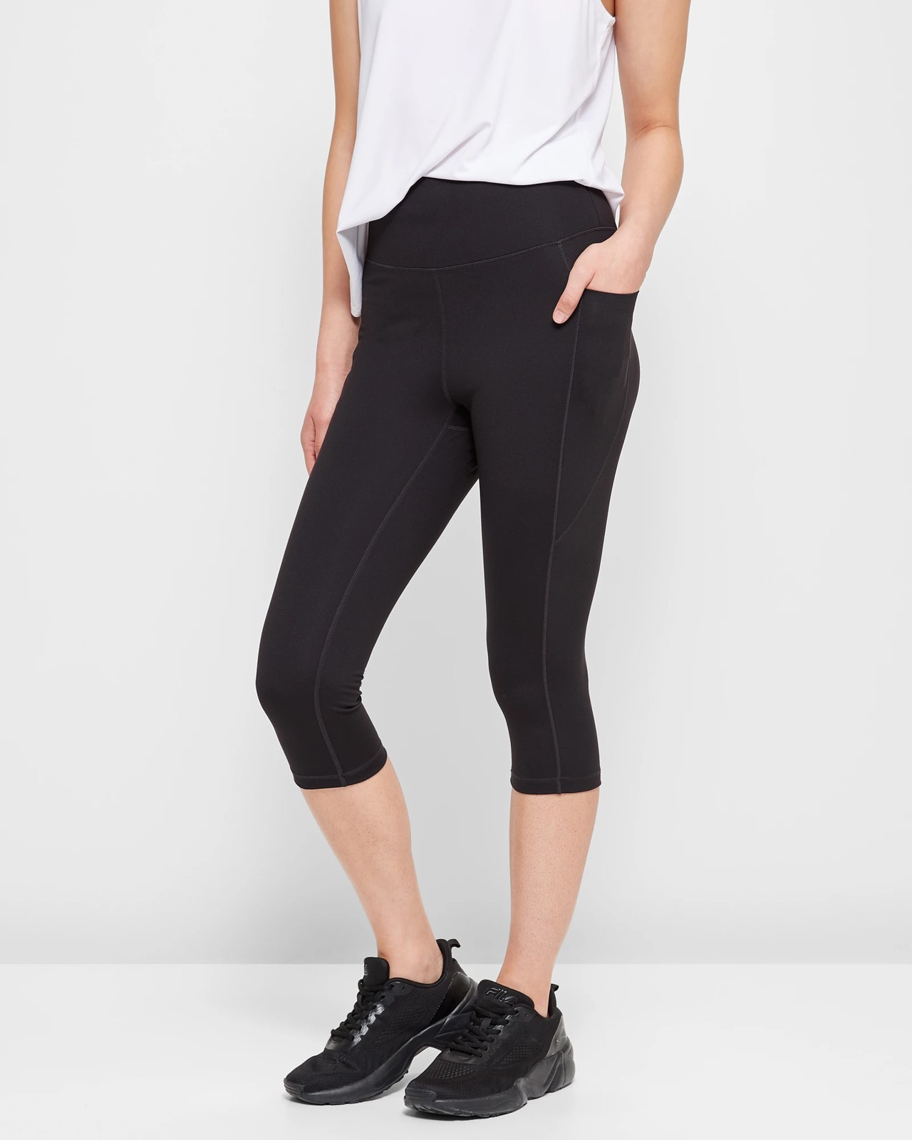 Tights & Leggings Active Workout Crop Length Tights by Target Active Black  10 in 2023