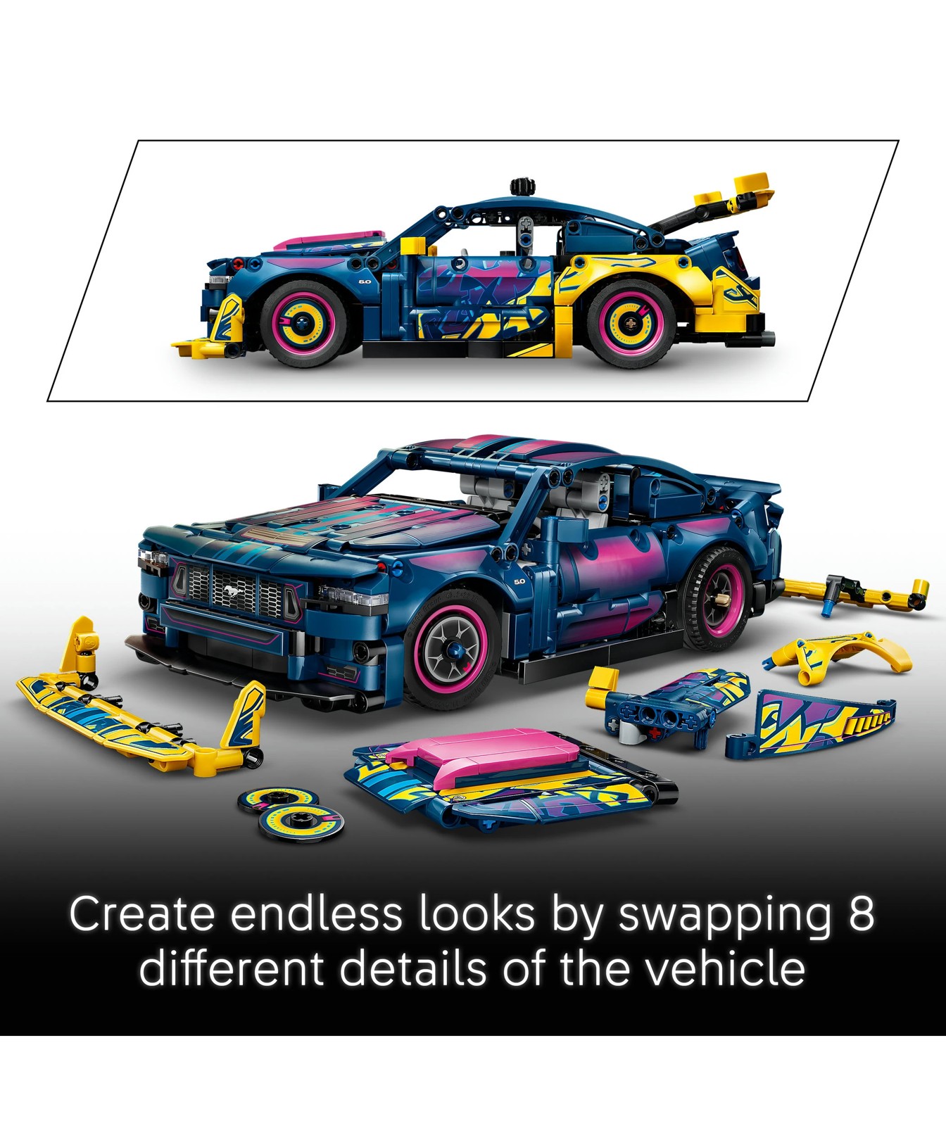 LEGO® Technic Custom Garage Ford Mustang GT Car 42236 3 of 5