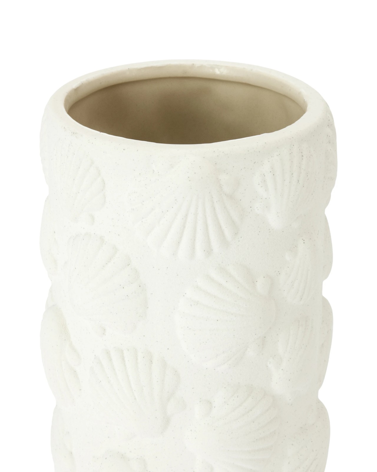 Anko Shell Textured Ceramic Vase 3 of 4