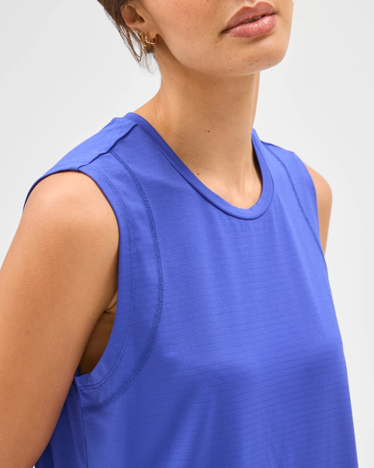 Active Performance Running Muscle Tank Top - Lapis 5 of 5