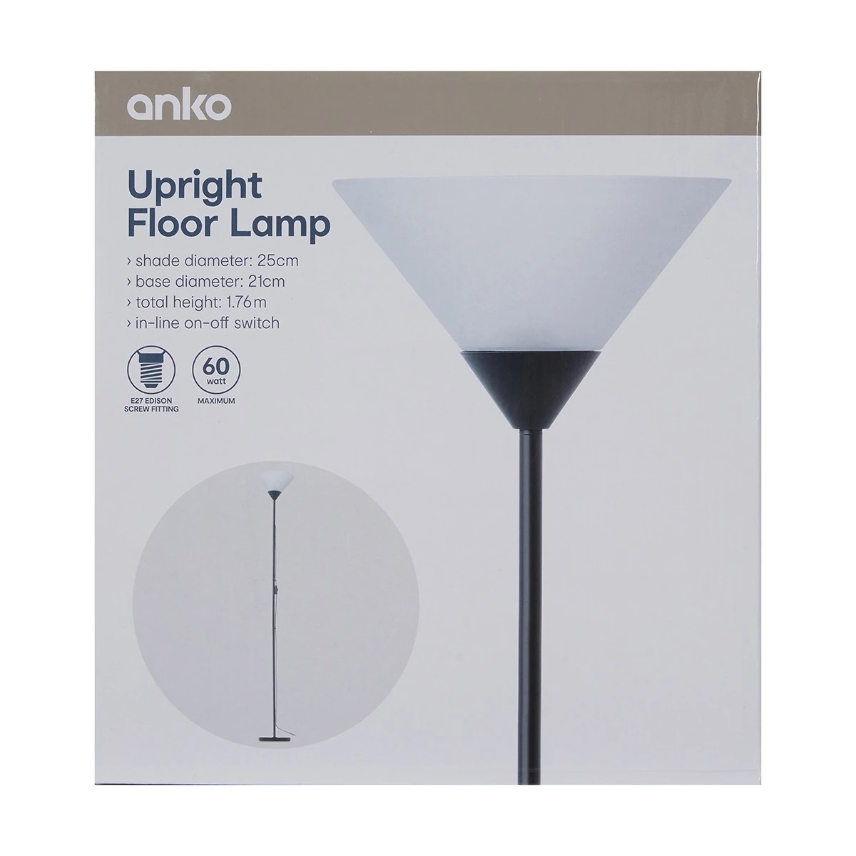 Upright floor lamp deals kmart