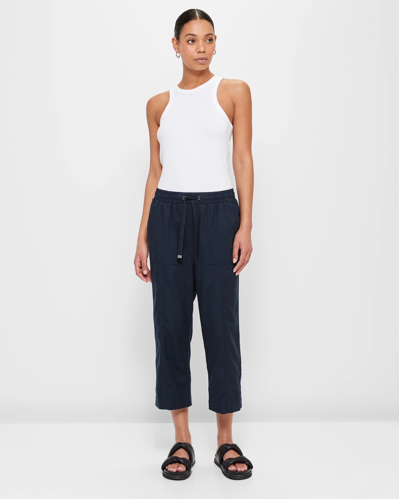 Slub Seam Detail 3/4 Jogger Pants | Target Australia