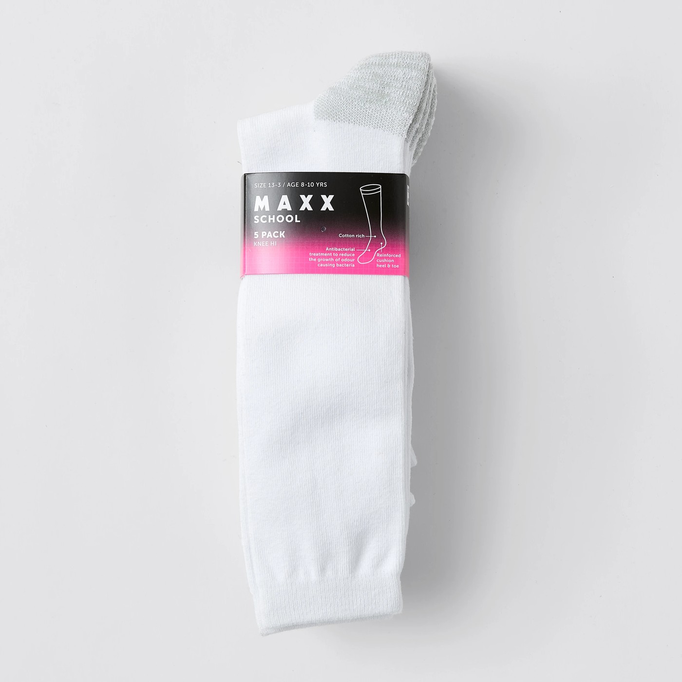 Maxx School Elevated Knee Hi Sock 5 Pack 3 of 3