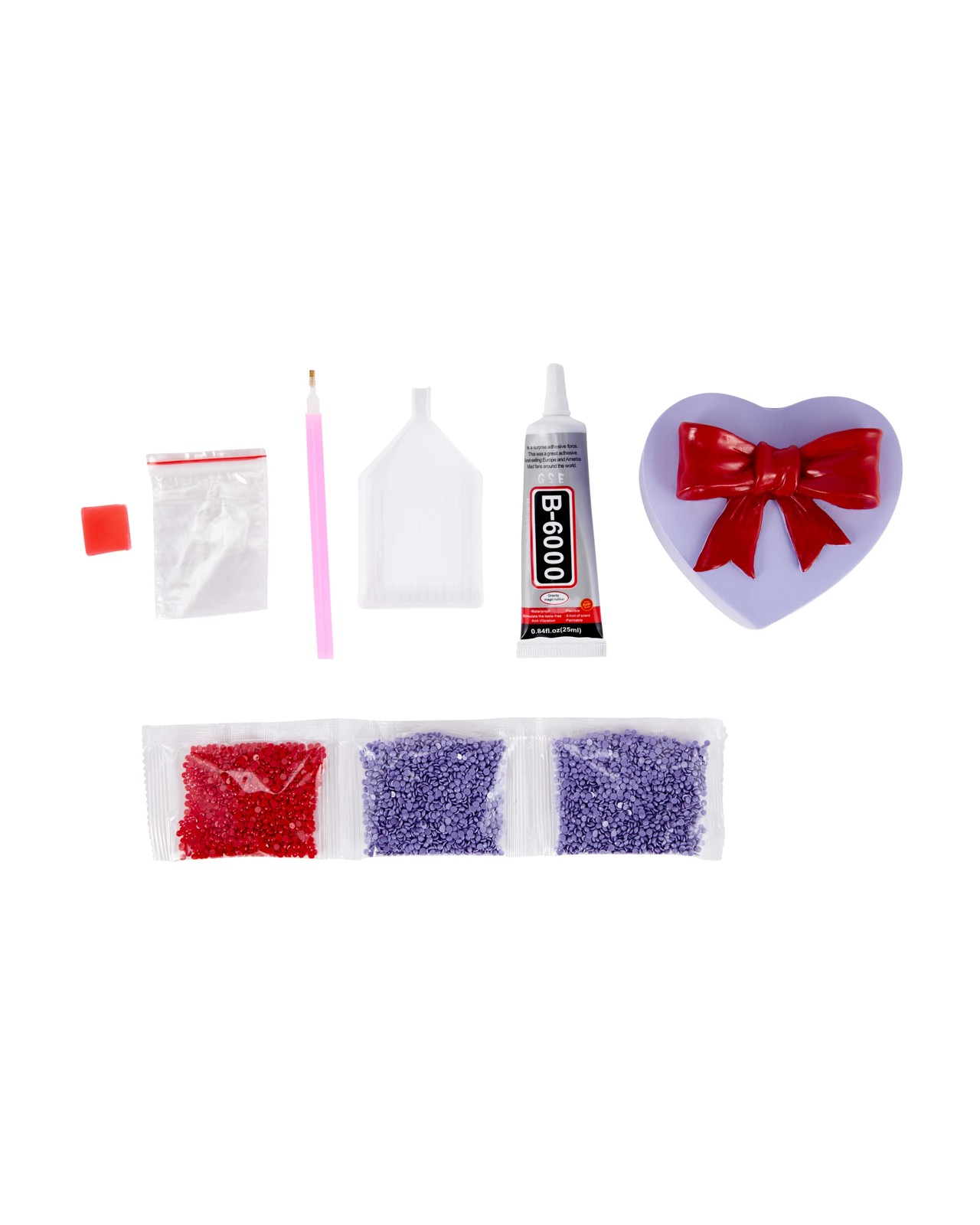 Anko DIY Sparkle Gem Art Trinket Box - Heart 2 of 4