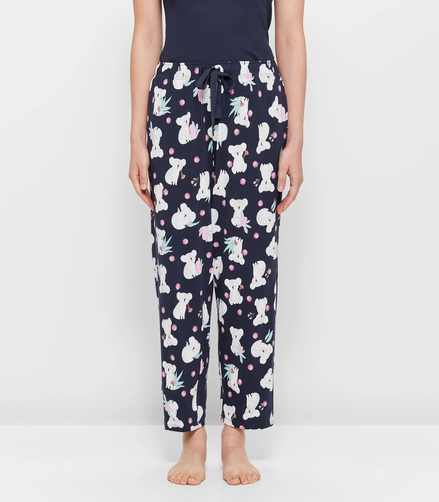 7/8 Length Pyjama Pants - Navy Blue Koala