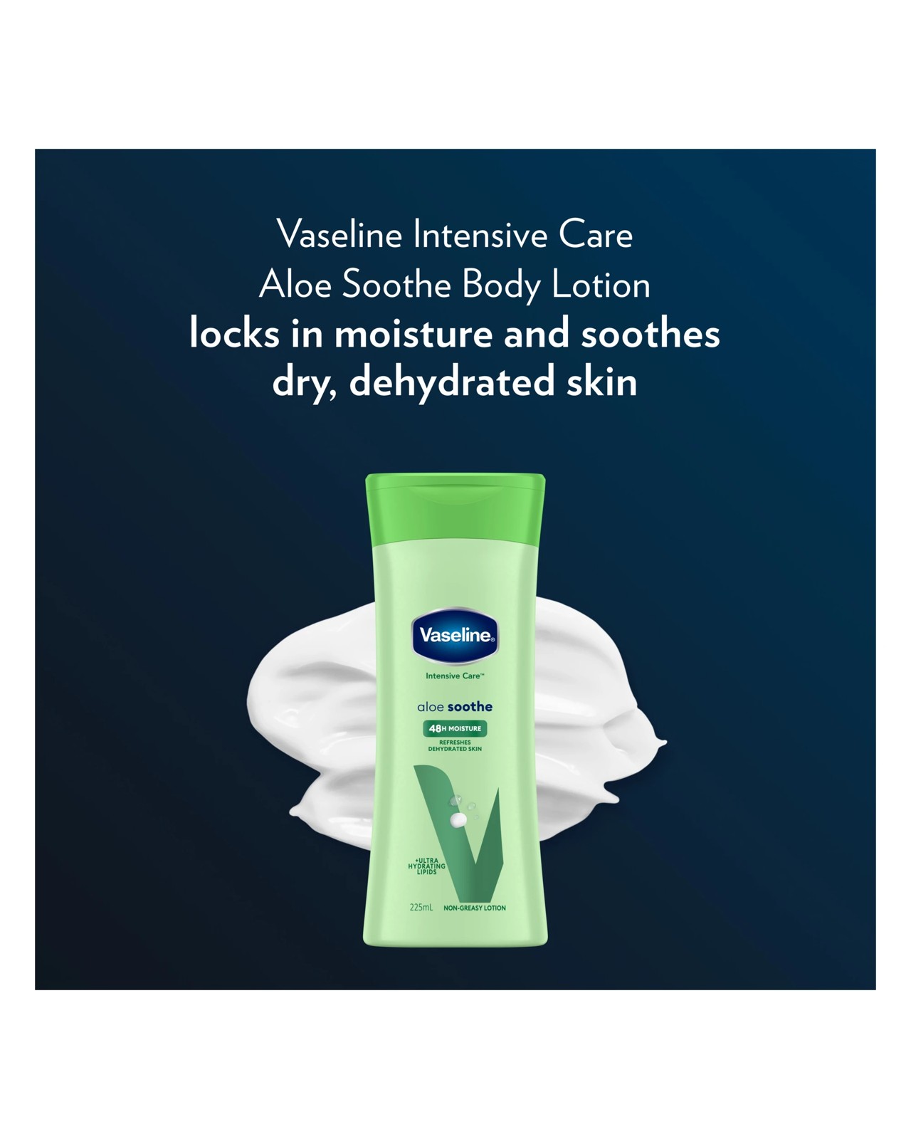 Vaseline Intensive Care Aloe Soothe 48H Moisture Body Lotion 225ml - Ultra Hydrating Lipids 6 of 6