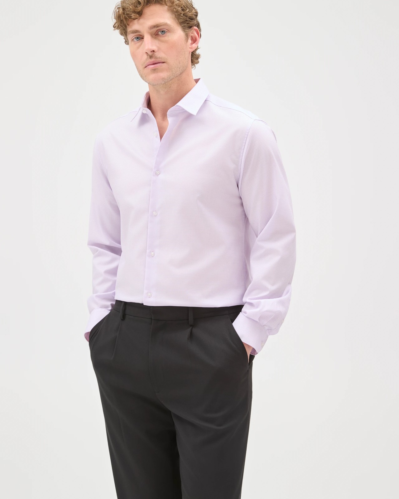 Preview Australian Cotton Micro Check Shirt 3 of 5