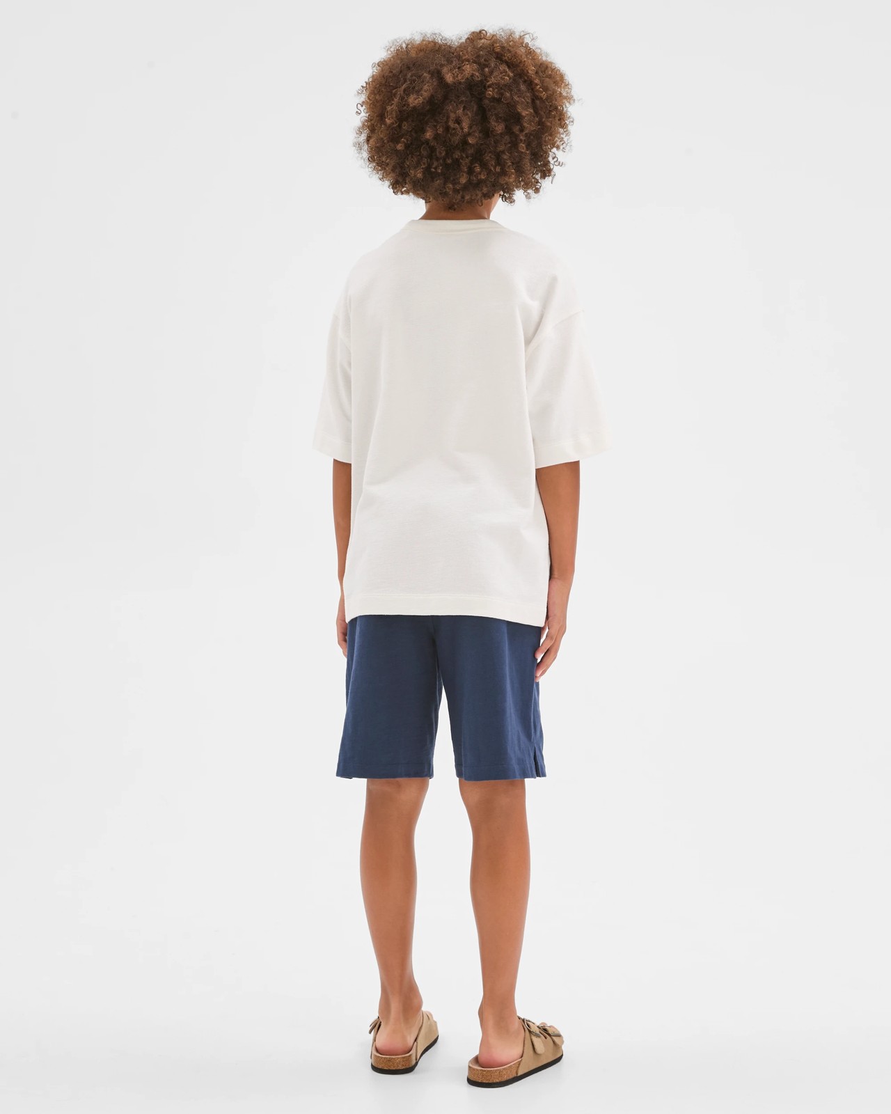 Elastic Waist Sweat Shorts - Navy 5 of 5