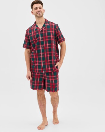 Family Matching Christmas Australian Cotton Mens Pyjama Set - Tartan