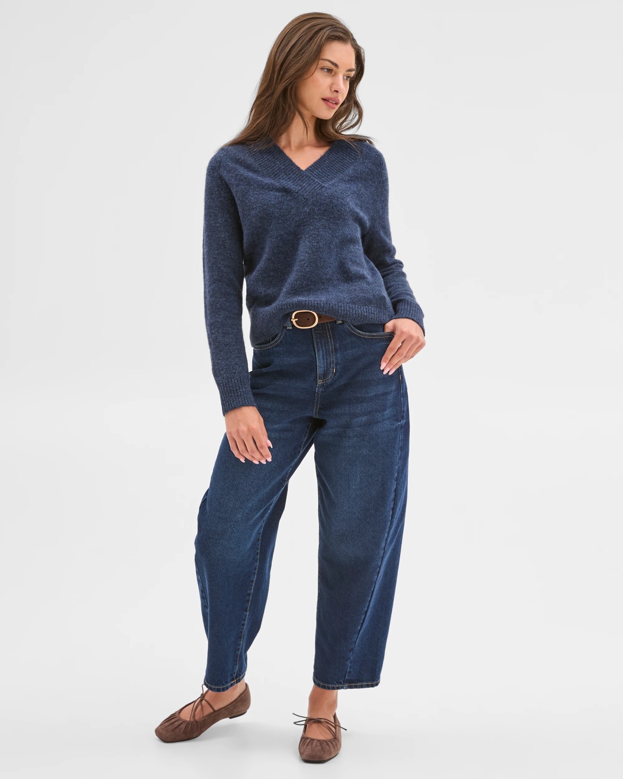 Petites Long Sleeve Lofty Sweater 2 of 6