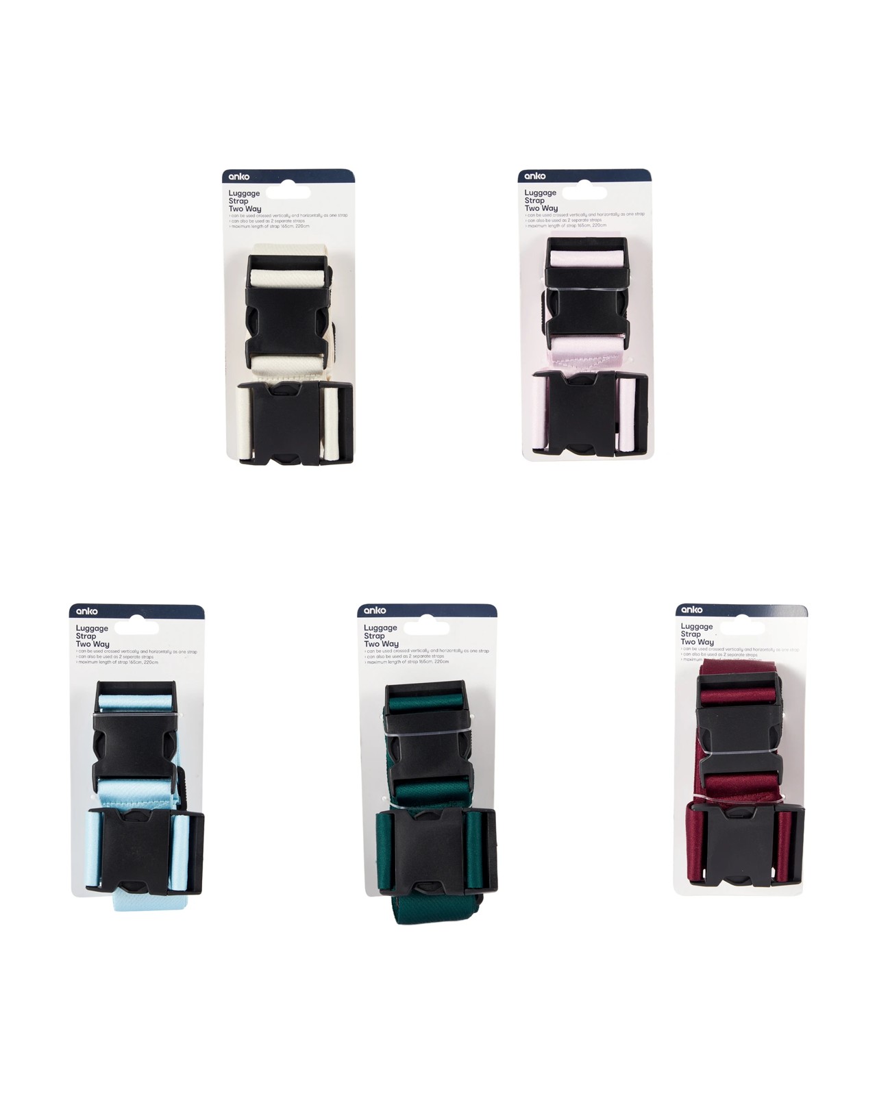 Two Way Luggage Strap  Assorted - Anko 5 of 5