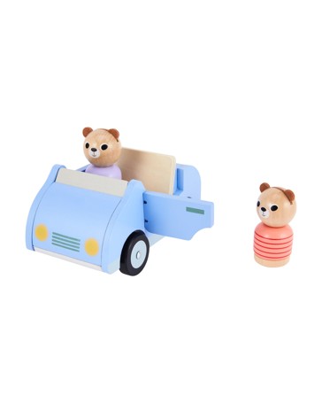 Anko Wooden Bear Car Set