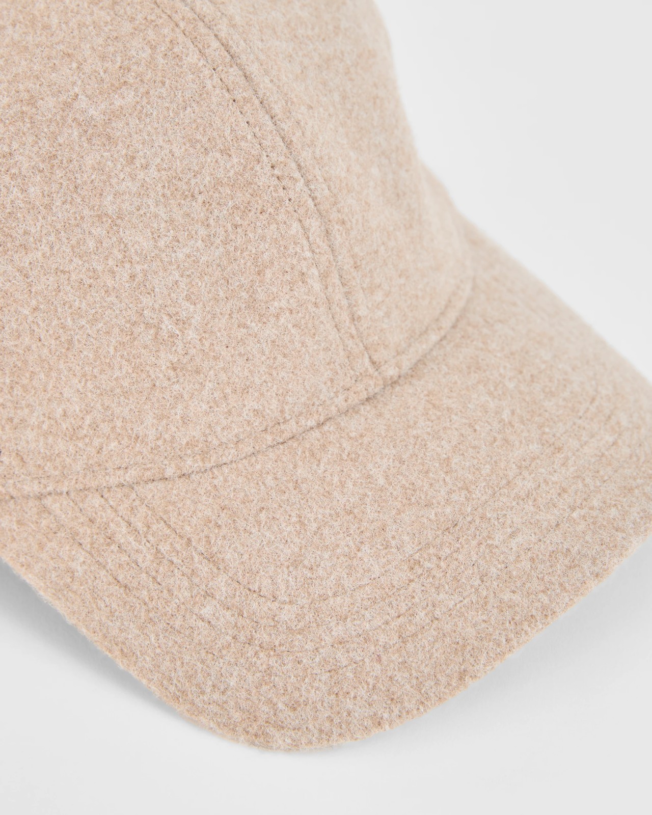 Felt Baseball Cap - Oatmeal marle 2 of 3