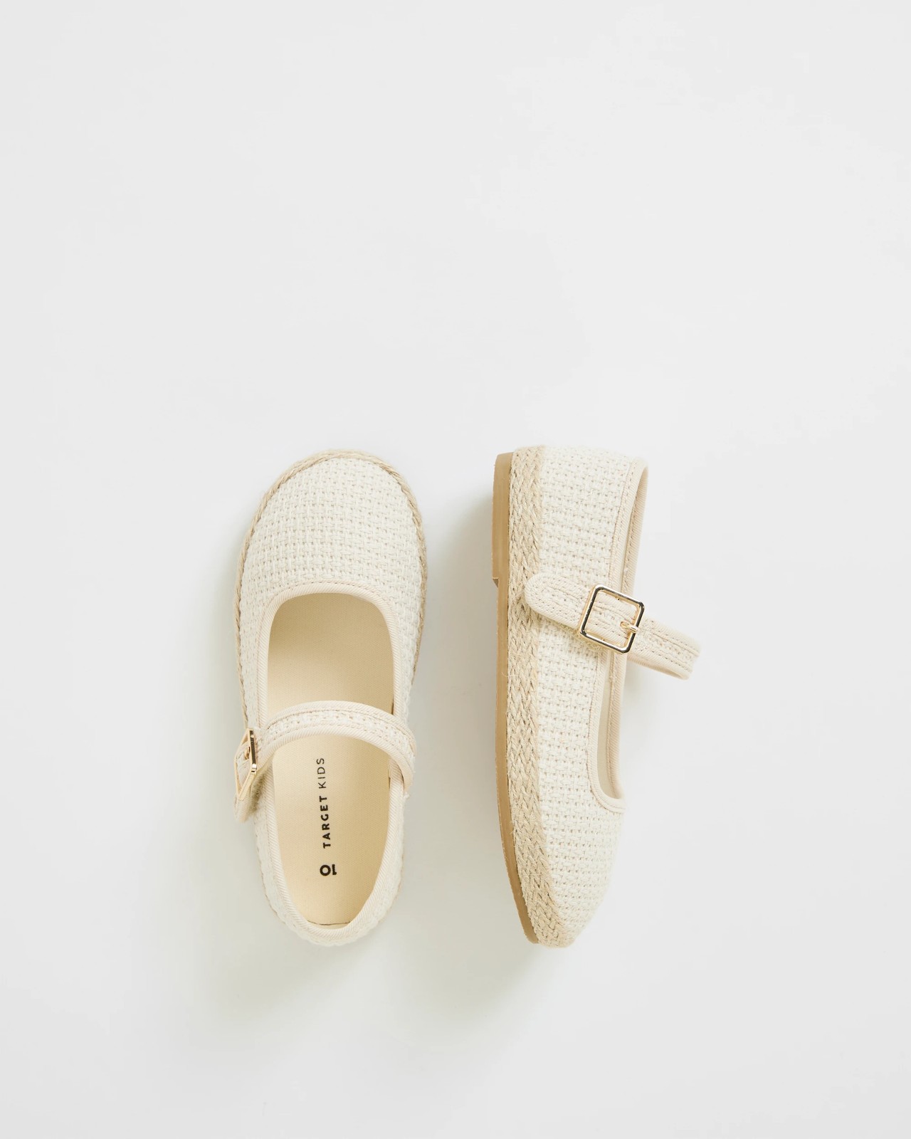 Mary Jane Espadrille Flats - Natural 3 of 3