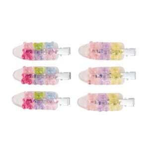 OXX Haircare 6 Pack No Crease Styling Clips - Gummy Bear