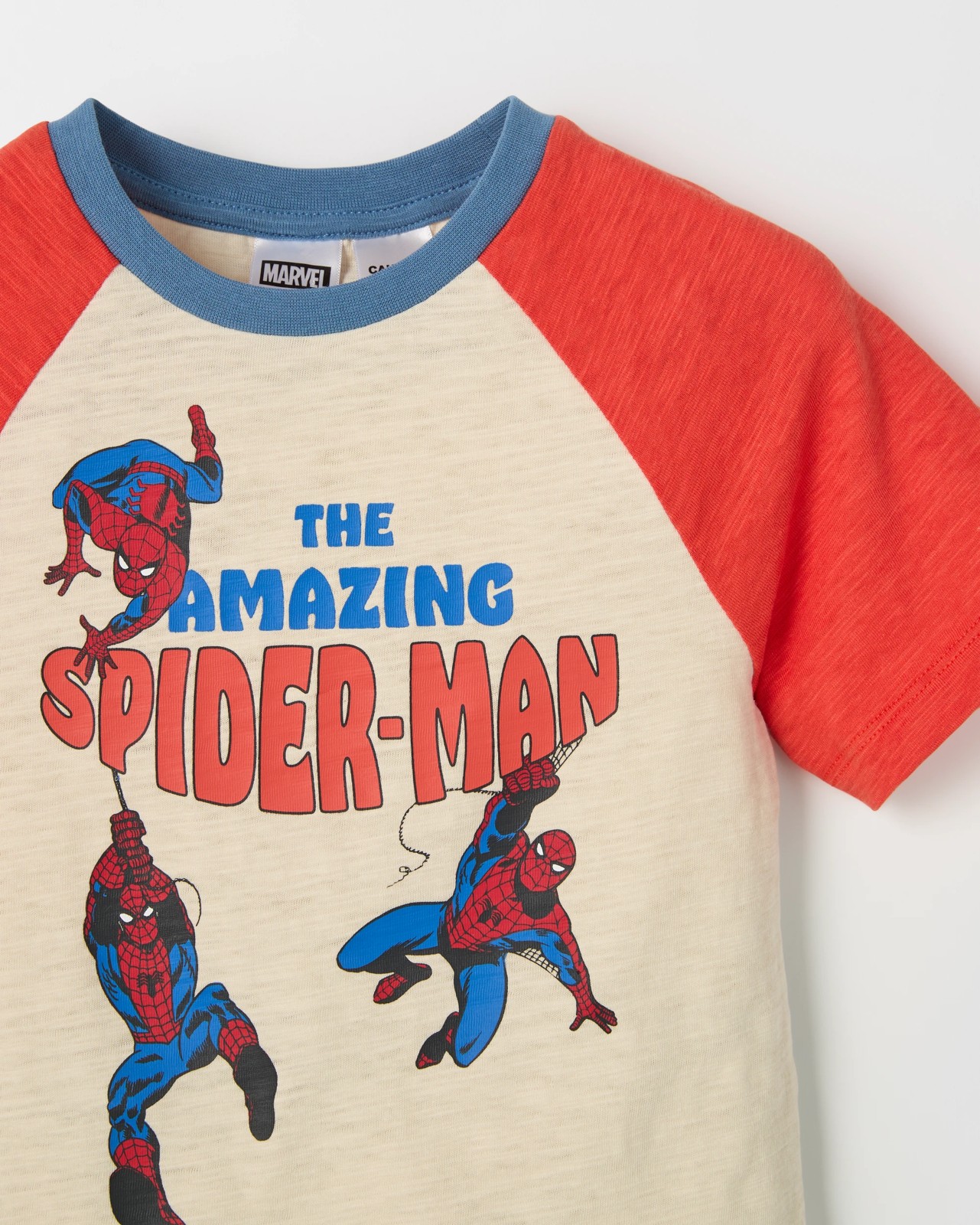 Marvel Spider-Man Australian Cotton Younger Boys Raglan Sleeve Knit Pyjama Set 2 of 4