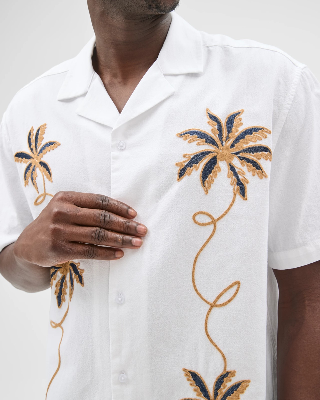 Commons Australian Cotton Short Sleeve Embroidered Boxy Fit Shirt 5 of 6