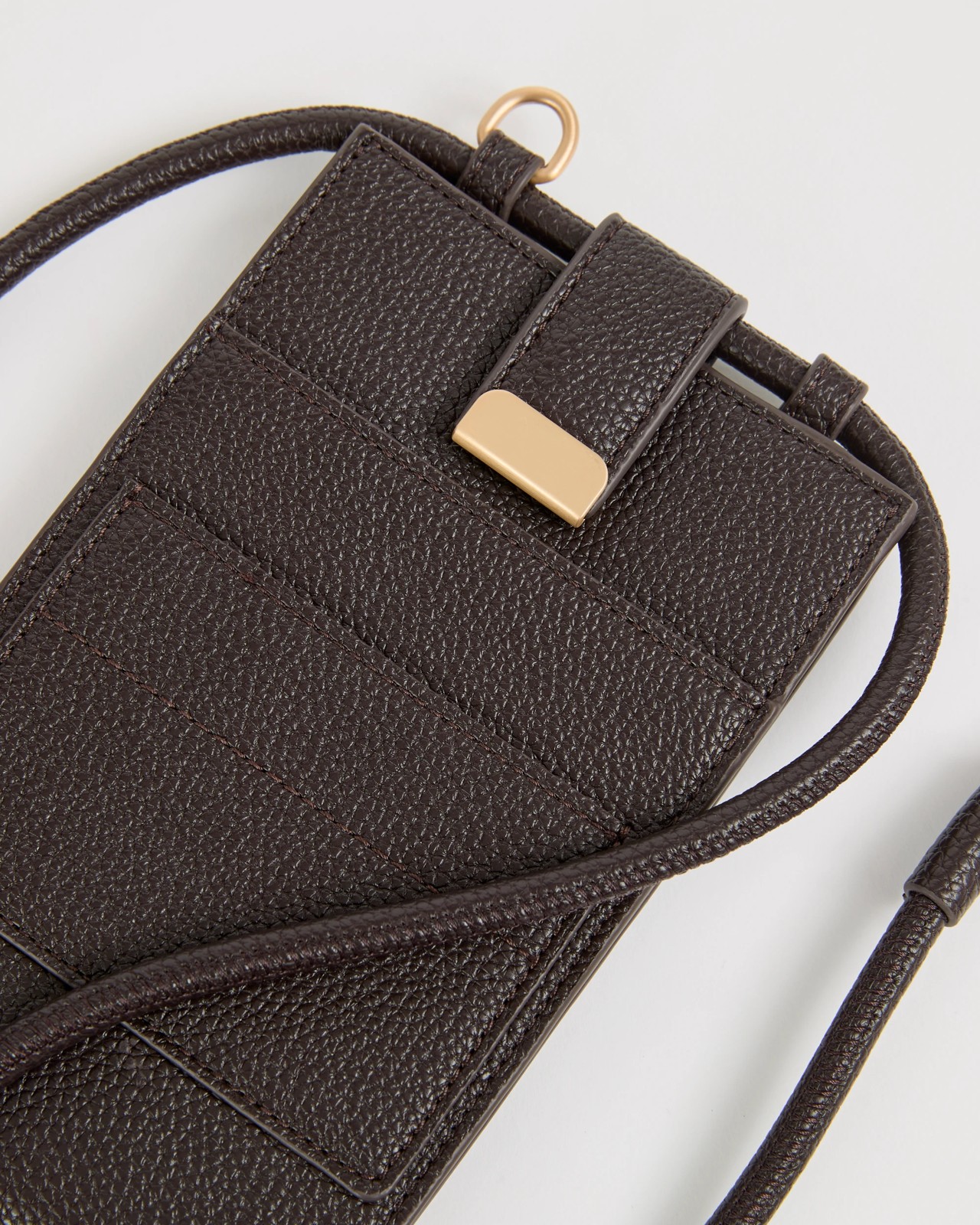Pebble Phone Crossbody Pouch - Chocolate 2 of 2