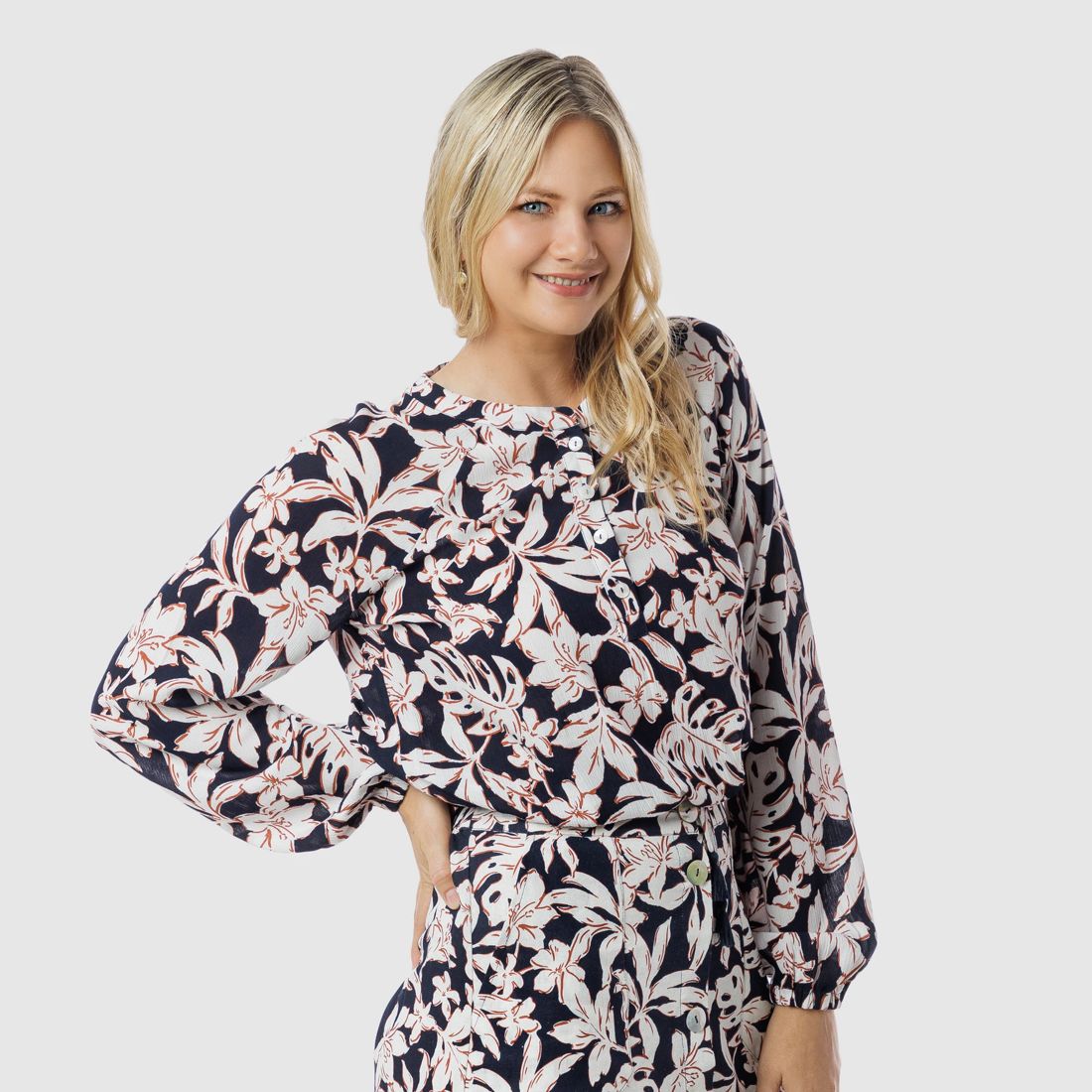 Piping Hot Long Sleeve Blouse Target Australia