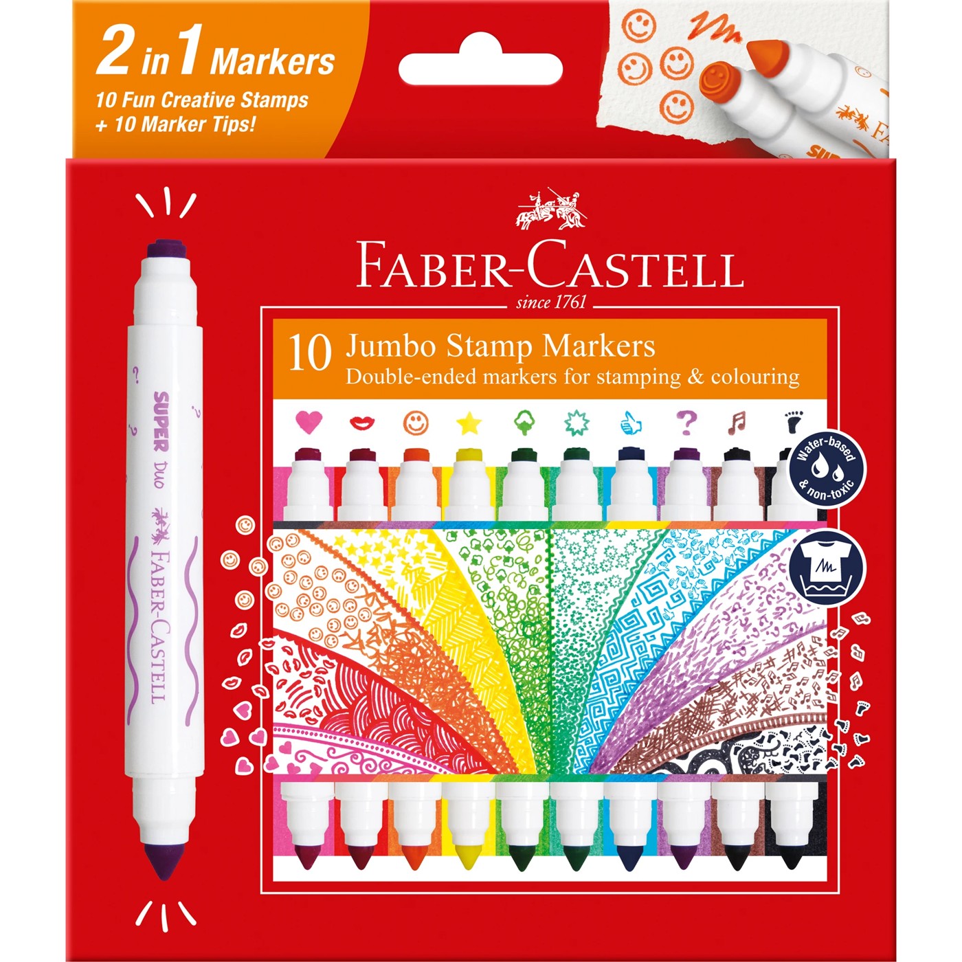 Faber Castell jumbo Stamp Markers 10 Pack Target Australia