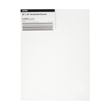 12in. x 16in. Deep Edge Stretched Canvas, 3 pack - Anko