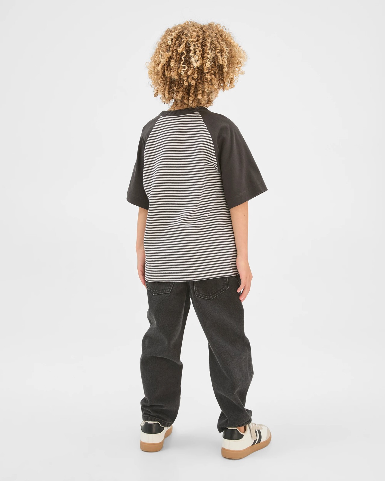 Australian Cotton Raglan Sleeve Oversized Heavyweight T-Shirt - Phantom 4 of 5