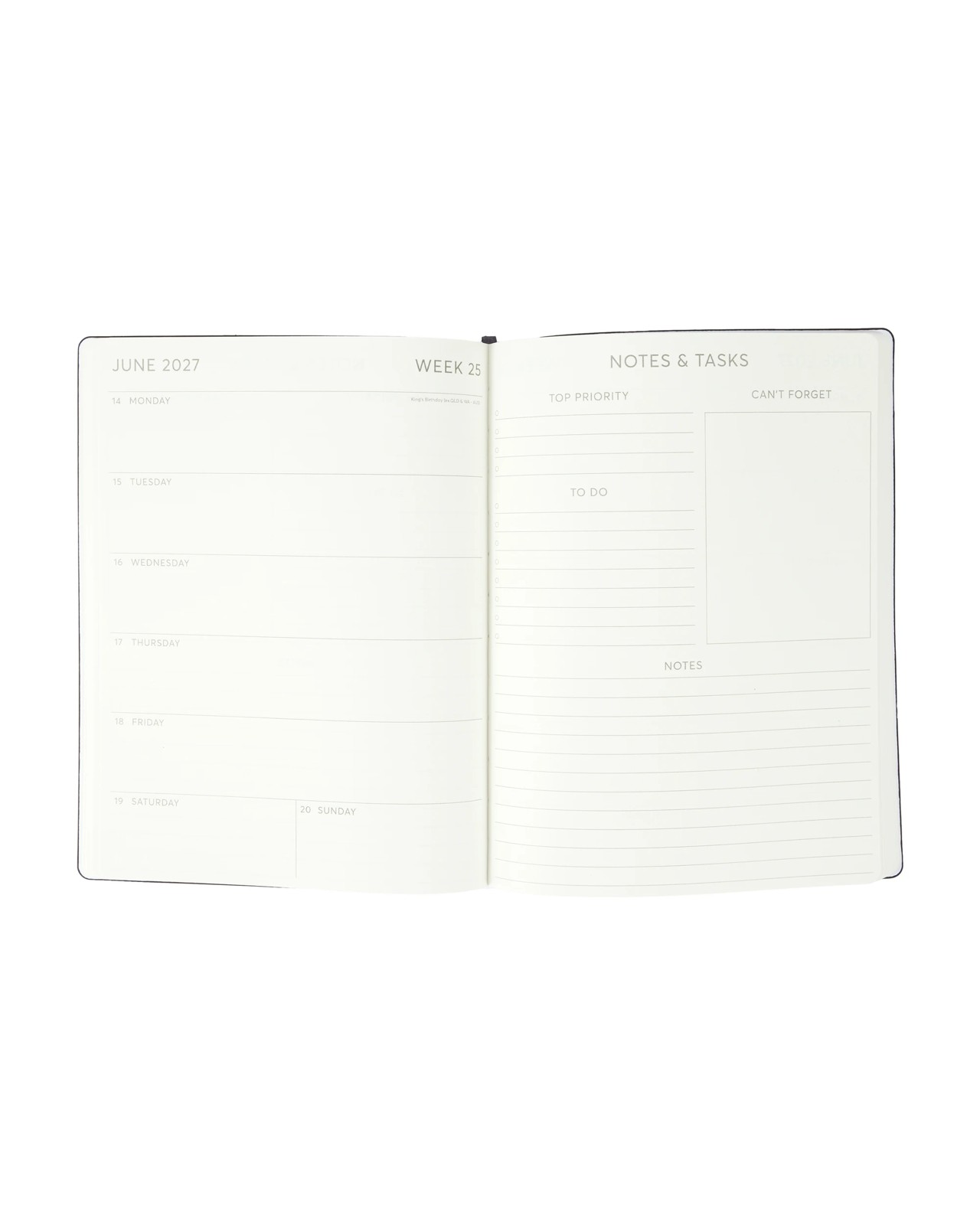 Anko 2027 Weekly Diary - Black 2 of 6