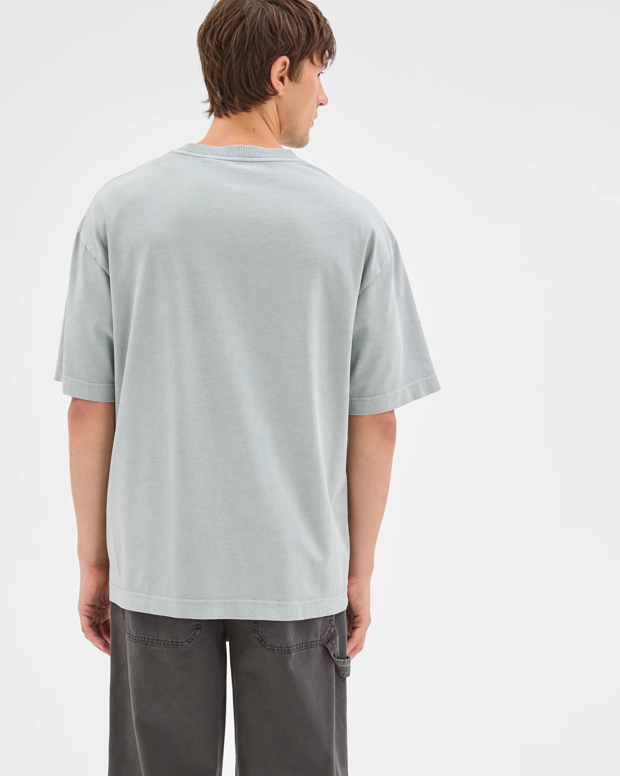 Commons Australian Cotton Boxy Heavyweight Core T-Shirt - Quarry 6 of 6