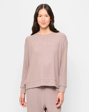 Cosy Rib Pyjama Sleep Top