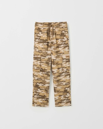 Australian Cotton Elastic Waistband Cargo Pants