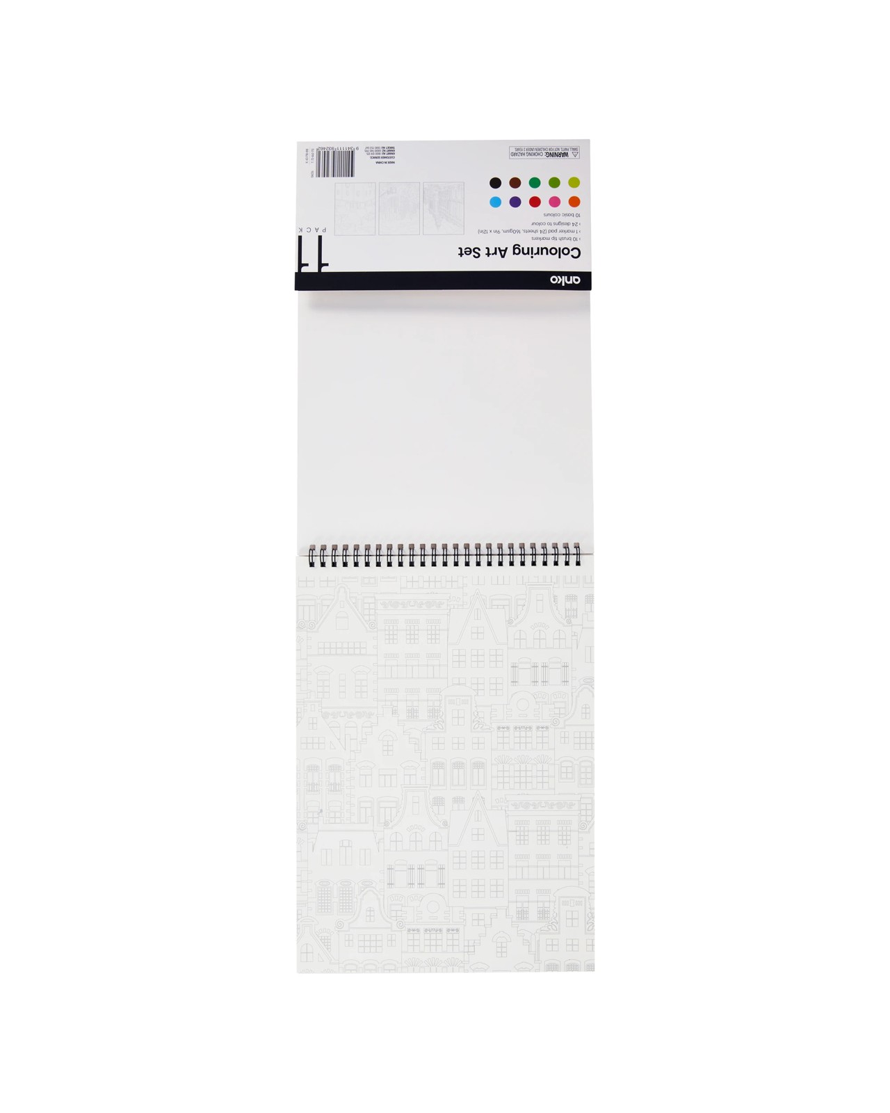Anko 11 Pack Colouring Art Set - Buildings 2 of 5