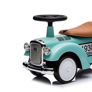 Costway Foot to Floor Riding Car Retro Ride On Toy Walker Vehicle w/Storage & EVA Wheels White thumbnail 2