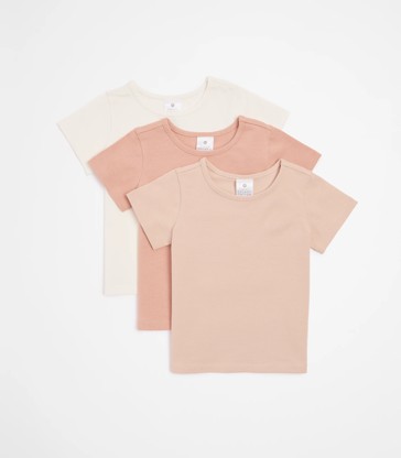 Baby Organic Cotton Tops 3 Pack