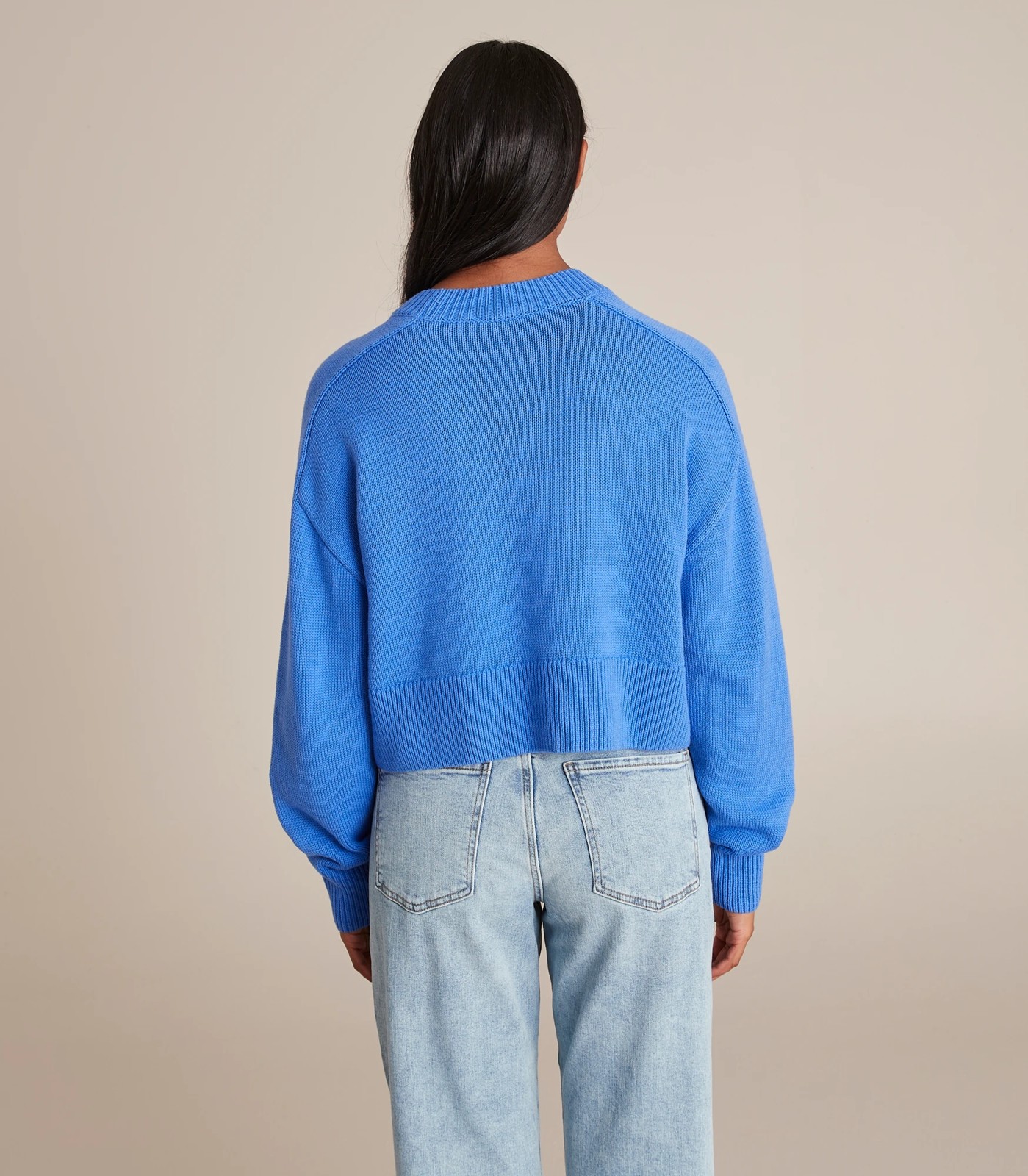 Baby blue cropped on sale jumper