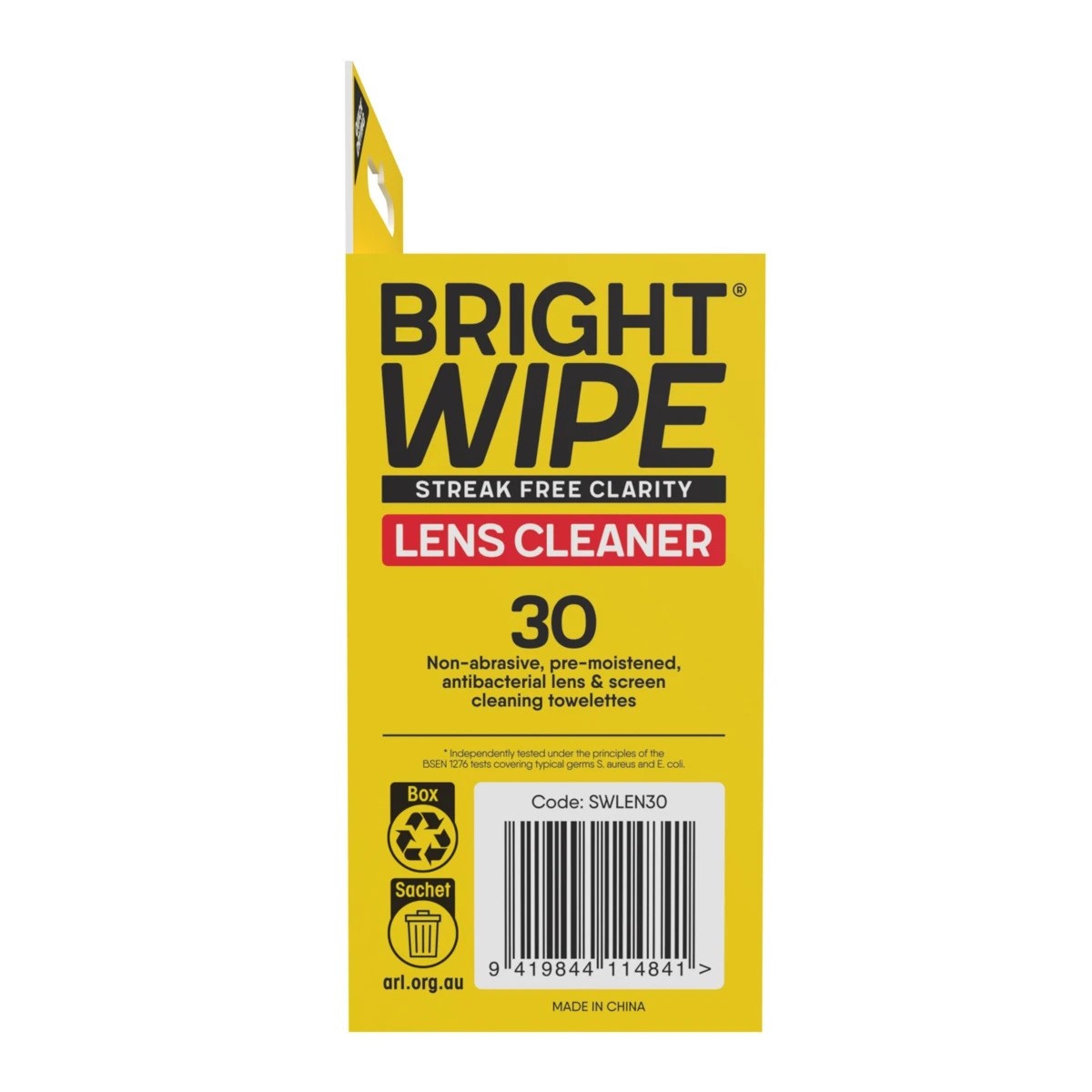 30 Pack Brightwipe Lens Cleaner Wipes 5 of 6