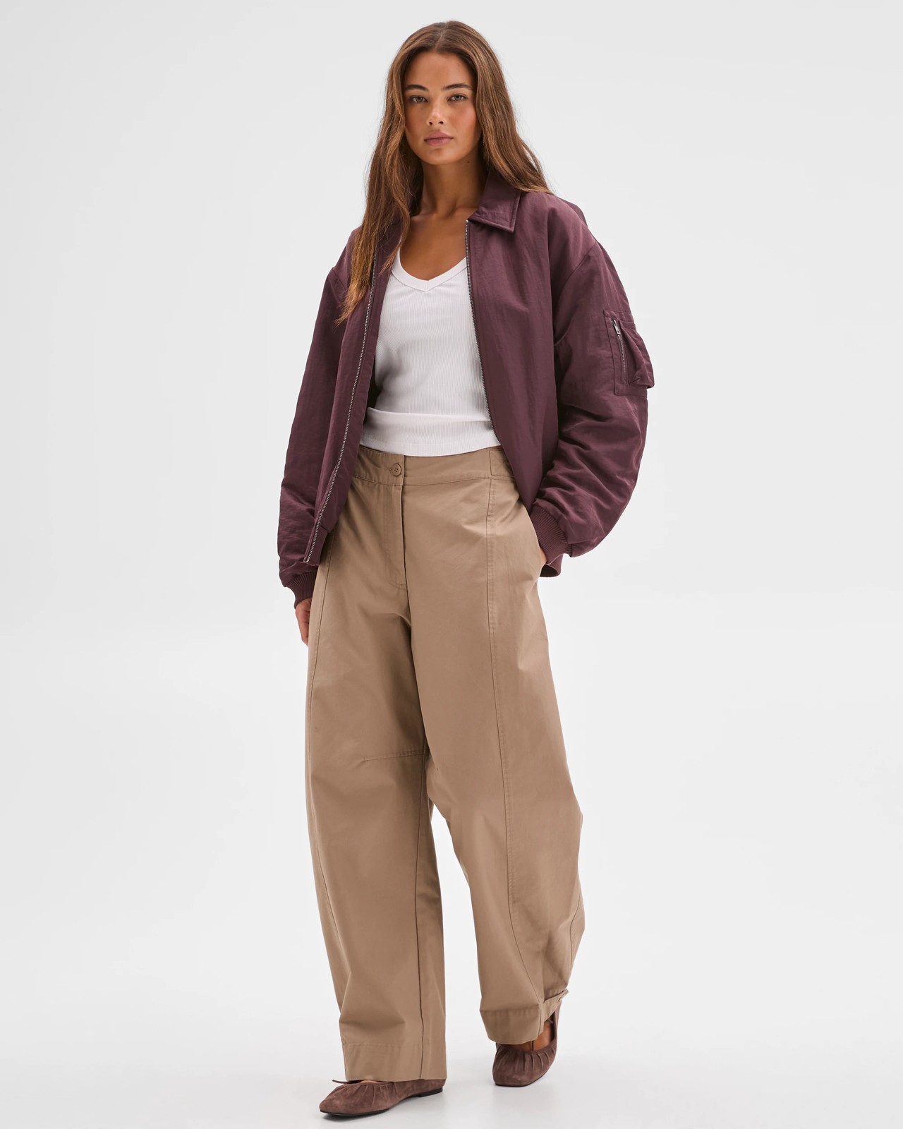 Lily Loves Bomber Jacket - Fudge 2 of 6