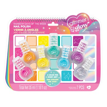 Rainbow Days of the Week Nail Polish