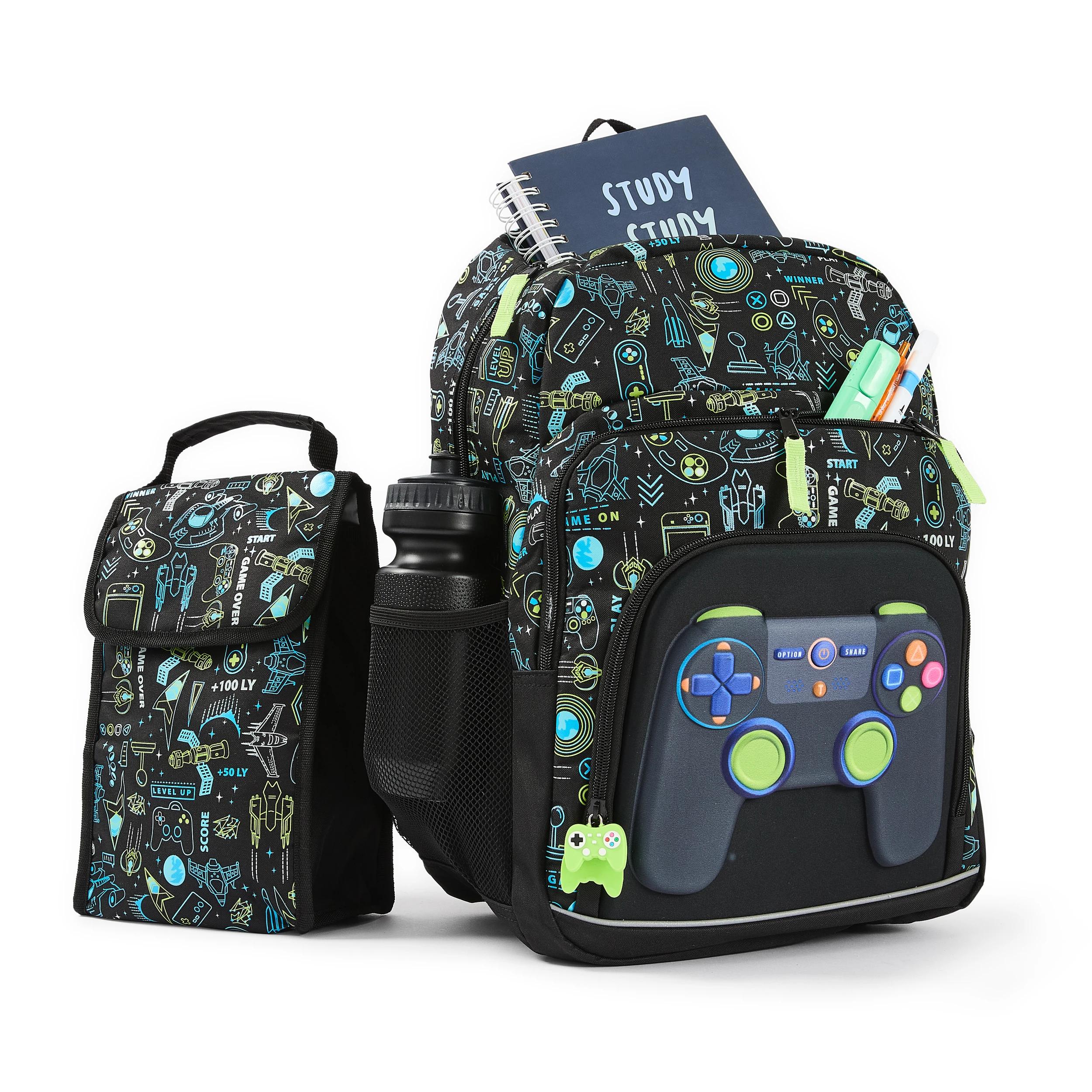 thumbnail image 2 of YJMKOI 3Pcs Daisy Prints Backpack For Girls Middle-School Elementary Students Bookbag Set With Lunch Box (Green) | Kids' Backpacks 2 of 13