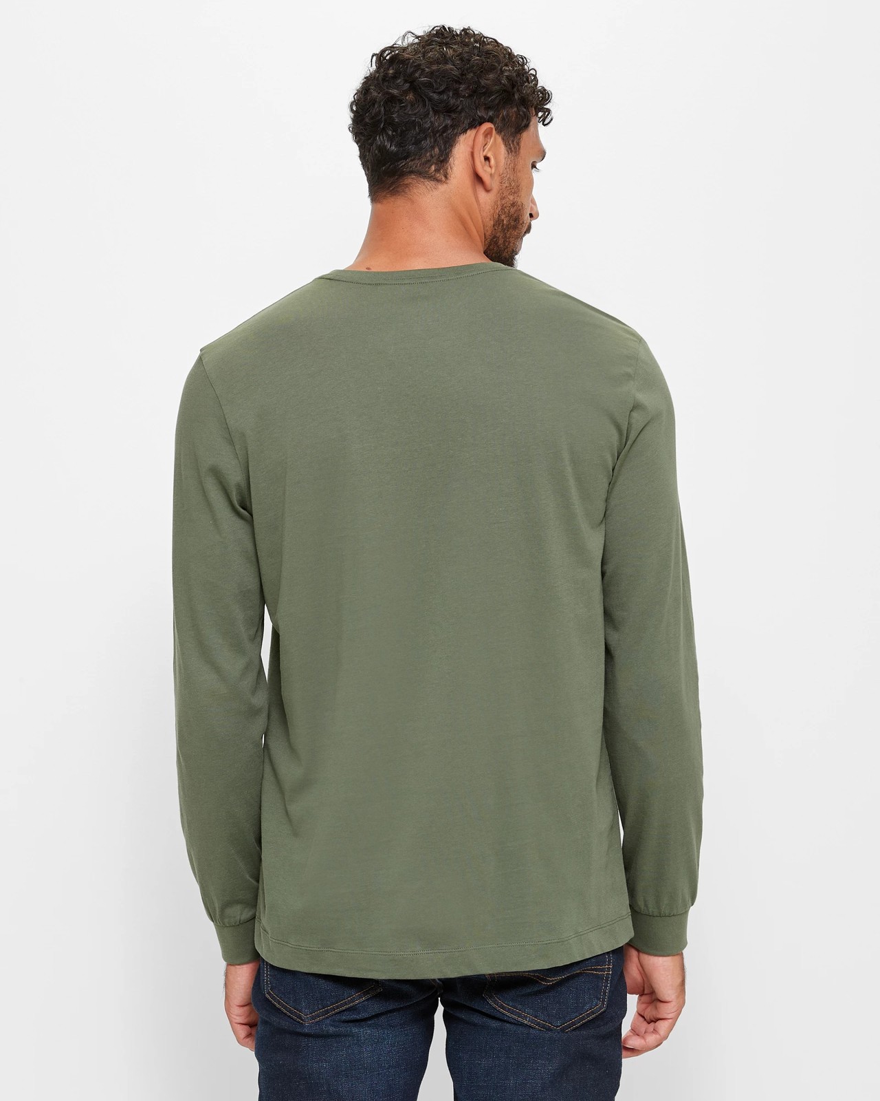 Australian Cotton Long Sleeve T-Shirt - Khaki | Target Australia